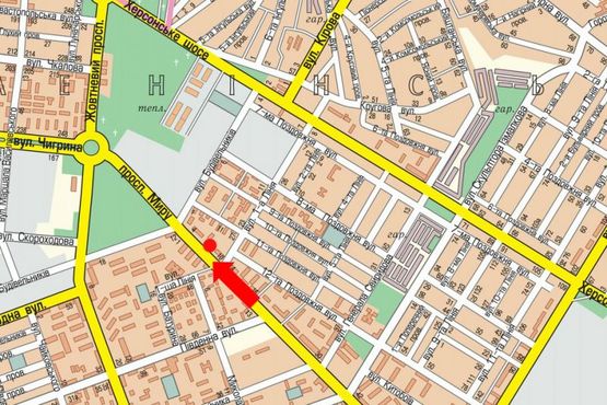 Схема рекламной плоскости по адресу Мира пр. / Школьная ул., в сторону Богоявленский пр. (бывш. Октябрьский пр.), супермаркетов "Велмарт", "Эльдорадо"