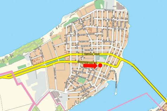 Схема рекламной плоскости по адресу Веселиновская ул. / Черноморская ул., напротив Приватбанка, в центр