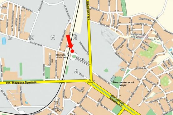 Схема рекламной плоскости по адресу Привокзальная пл., возле ж/д вокзала "Киевский"