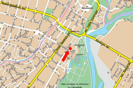 Схема рекламної площини за адресою Кирова ул - ул. Первомайская