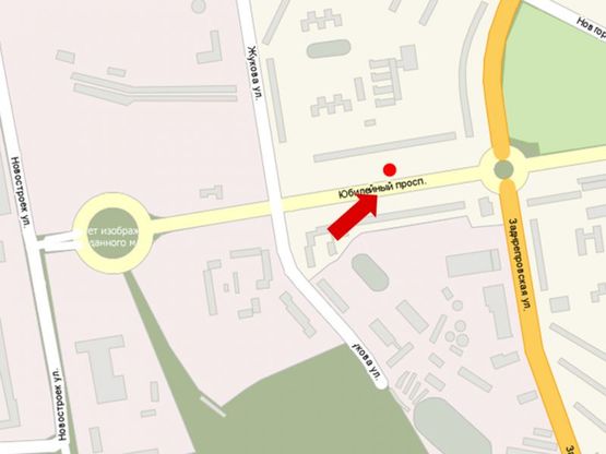 Схема рекламной плоскости по адресу Юбилейный пр., 30, напротив, в сторону Заднепровская ул.