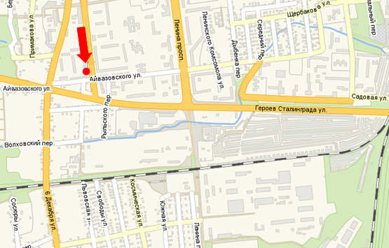 Схема рекламної площини за адресою 6-го Декабря ул., 143