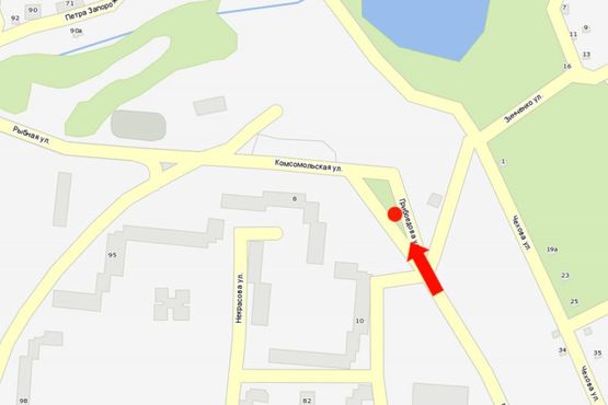 Схема рекламной плоскости по адресу Грибоедова ул. / ул. Рыбная, разделитель