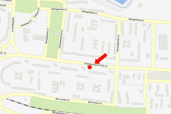 Схема рекламной плоскости по адресу Леваневского ул., 48