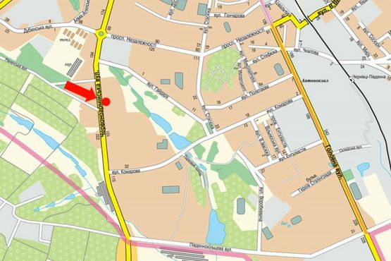 Схема рекламной плоскости по адресу Героев Майдана ул. (бывш. Красноармейская ул.), 79, из центра (флажок)