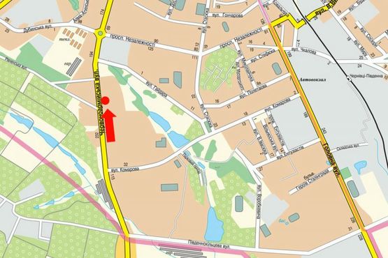 Схема рекламной плоскости по адресу Героев Майдана ул. (бывш. Красноармейская ул.), 79, в центр (флажок)