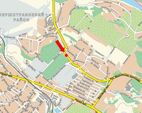 Схема рекламной плоскости по адресу Измайловская ул., возле рынка "Калиновский", разделитель, в центр