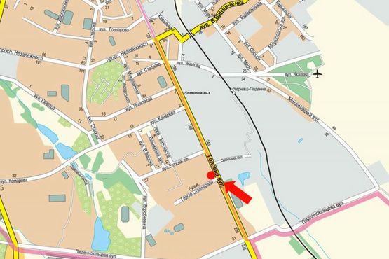 Схема рекламної площини за адресою Главная ул., 212Б, возле автосалона "Нико", ТРЦ "Depot Center", супермаркетов "Сильпо", "Watsons"