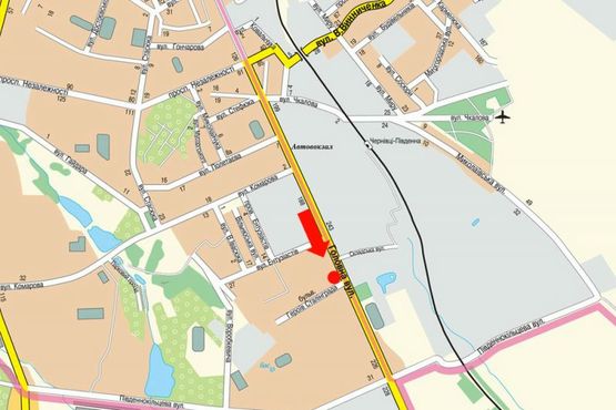 Схема рекламної площини за адресою Главная ул., 212Б, возле автосалона "Нико", ТРЦ "Depot Center", супермаркетов "Сильпо", "Watsons"