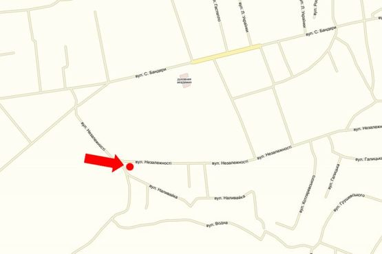 Схема рекламної площини за адресою Независимости ул.