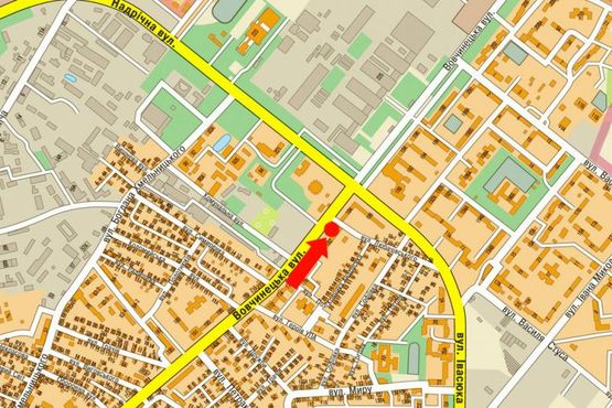 Схема рекламної площини за адресою Вовчинецкая ул. / Любачевского ул.