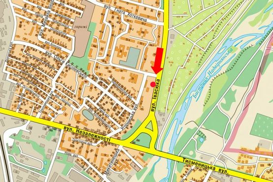 Схема рекламной плоскости по адресу Ивасюка ул., 14, возле остановки