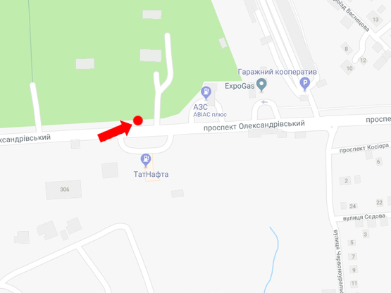 Схема рекламной плоскости по адресу Александровский пр., 2, в сторону пр. Московского