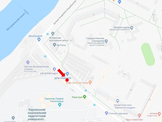 Схема рекламной плоскости по адресу Валентиновская ул., 2-А, в сторону ул. Павлова