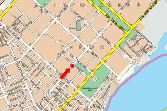 Схема рекламной плоскости по адресу Университетская ул. (бывш. 40-летия Октября ул.), 104, возле кинотеатра "Спутник", разделитель, из центра, правый