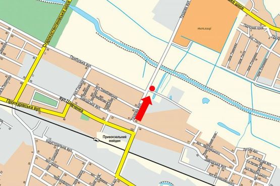 Схема рекламної площини за адресою Трудовая ул. / ул. Прибужская