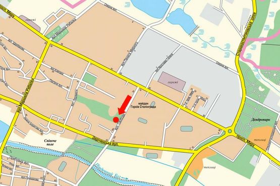 Схема рекламної площини за адресою Свободы ул., 7-А