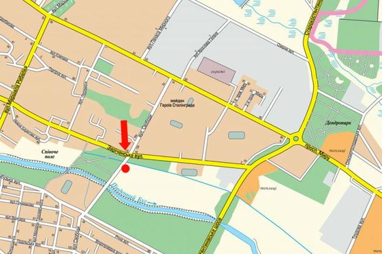 Схема рекламної площини за адресою Свободы ул., возле моста