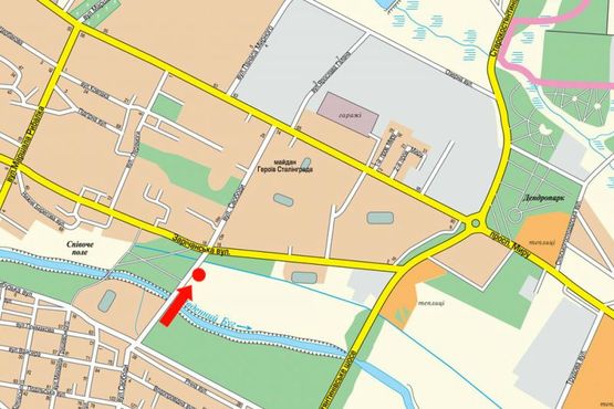 Схема рекламної площини за адресою Свободы ул., возле моста