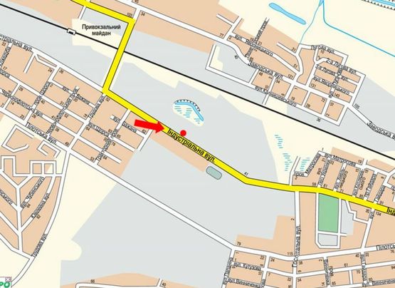 Схема рекламної площини за адресою Черновола В. ул., 35, возле магазина "Свит паркету"