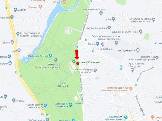 Схема рекламной плоскости по адресу Жмаченка ул., 7, в сторону Освободителей пр.