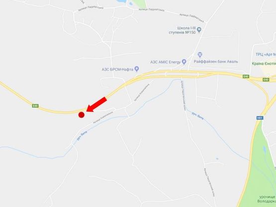 Схема рекламної площини за адресою Заболотного ул., в сторону Одесской пл.