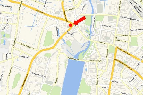 Схема рекламной плоскости по адресу Независимости ул. / ул. Владимирская