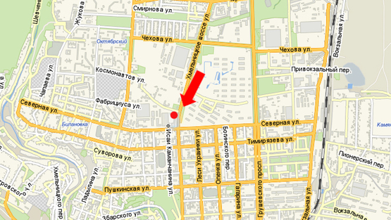 Схема рекламной плоскости по адресу Хмельницкое шоссе / ул. Северная