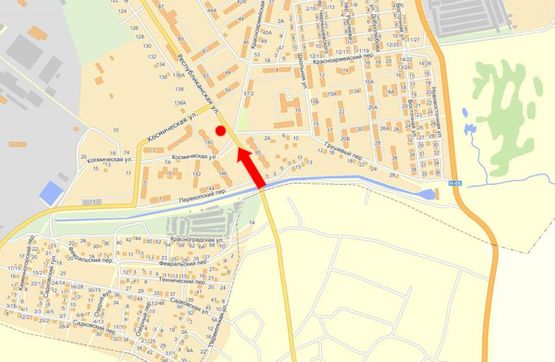 Схема рекламной плоскости по адресу Республиканская ул., 140, в центр