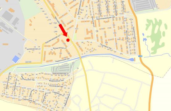 Схема рекламної площини за адресою Республиканская ул., 140, из центра