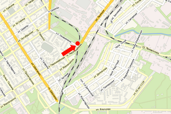 Схема рекламной плоскости по адресу Холоменюка ул. / ул. Леонова, район ж/д вокзала