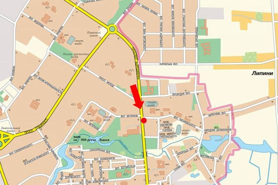 Схема рекламної площини за адресою Возрождения пр. / Писаревского ул., возле остановки