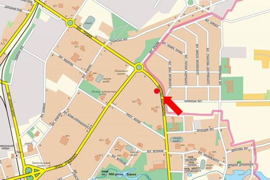 Схема рекламной плоскости по адресу Возрождения ул., 41, в сторону Соборности пр.