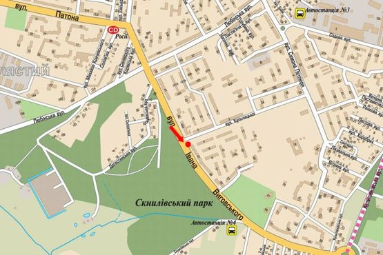 Схема рекламной плоскости по адресу Выговского ул. / Кульчицкой ул., рынок "Южный", остановка