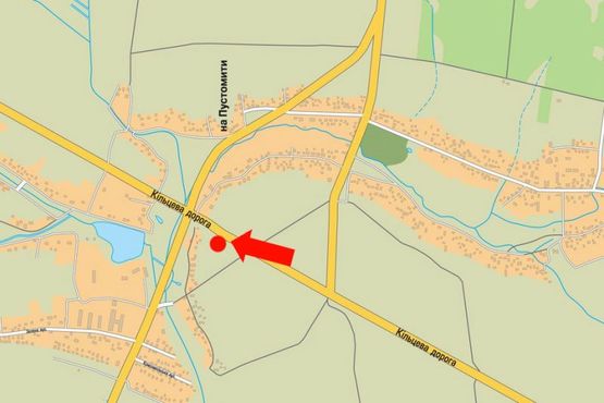 Схема рекламной плоскости по адресу Окружная дорога, с. Сокольники, в сторону ул. Городоцкая, супермаркетов Metro, Эпицентр