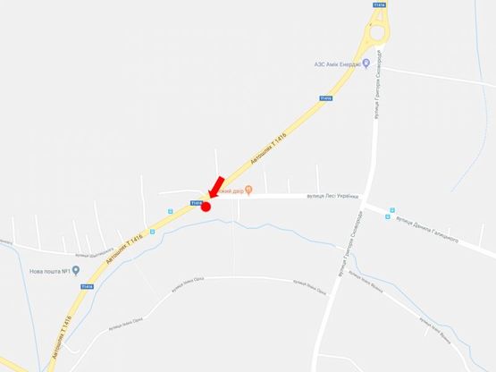 Схема рекламной плоскости по адресу Окружная дорога, с. Сокольники, из центра