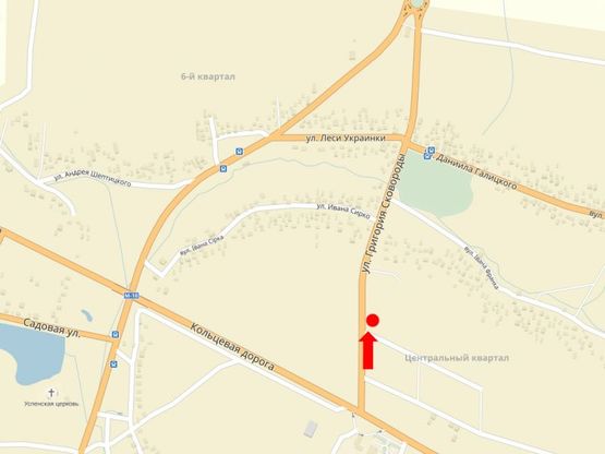 Схема рекламной плоскости по адресу Окружная дорога, с. Сокольники, в центр