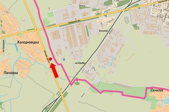 Схема рекламной плоскости по адресу Окружная дорога, в сторону Городоцкой ул., Региональная таможня