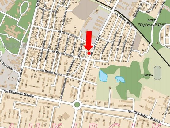 Схема рекламной плоскости по адресу Княгини Ольги ул., 39 / Музыки ул., из центра