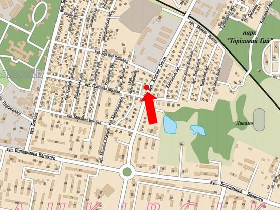 Схема рекламной плоскости по адресу Княгини Ольги ул., 39 / Музыки ул., в центр