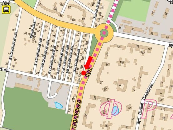 Схема рекламної площини за адресою Кульпарковская ул., 212 / Щирецкая ул.,возле ТРЦ "Victoria Gardens", супермаркет "Новая линия", в сторону Научная ул.