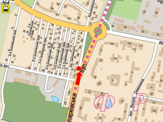 Схема рекламної площини за адресою Кульпарковская ул., 212 / Щирецкая ул.,возле ТРЦ "Victoria Gardens", супермаркет "Новая линия", в сторону Выговского ул.