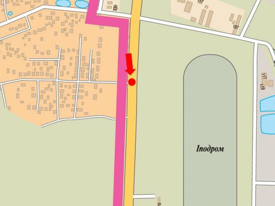 Схема рекламної площини за адресою Стрыйская ул., 179, разделитель, возле АЗС "WOG", ТРЦ "King Cross", супермаркетов "Ашан", "Фокстрот", "Эпицентр", из центра