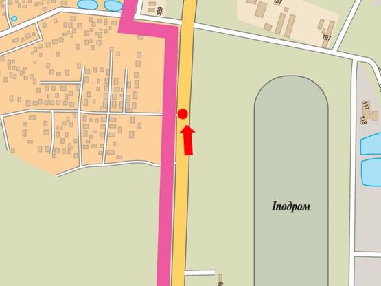 Схема рекламной плоскости по адресу Стрыйская ул., 179, разделитель, возле АЗС "WOG", ТРЦ "King Cross", супермаркетов "Ашан", "Фокстрот", "Эпицентр", в центр