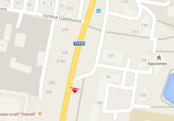 Схема рекламной плоскости по адресу Кульпарковская ул., 133