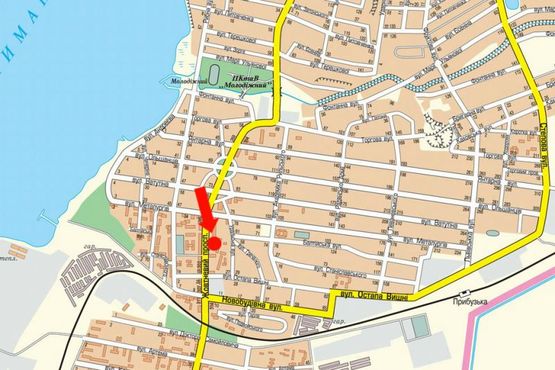 Схема рекламной плоскости по адресу Богоявленский пр. (бывш. Октябрьский пр.), 318, из центра