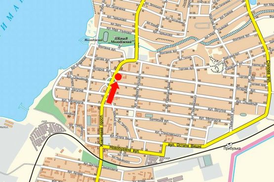 Схема рекламной плоскости по адресу Богоявленский пр. (бывш. Октябрьский пр.) / Ольшанцов ул., в центр