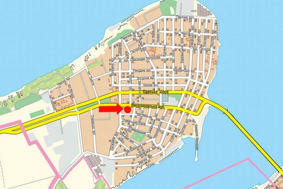 Схема рекламной плоскости по адресу Веселиновская ул. / Бутовича ул. (бывш. Щорса ул.), в центр