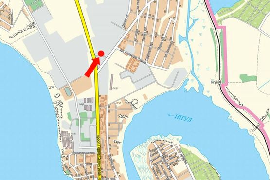 Схема рекламной плоскости по адресу Героев Сталинграда пр. / Ульянова ул., Терновская развилка, из центра