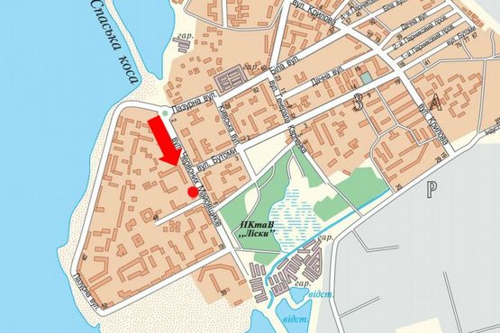 Схема рекламной плоскости по адресу Озерная ул., 13, (бывш. Красных Маевщиков ул.), возле супермаркета "АТБ", рынка "Штрассе"